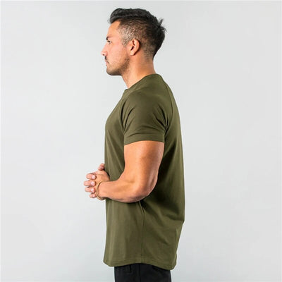 Stylish Muscle Fit T-Shirt: Short Sleeve Gymwear