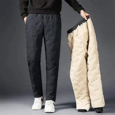 Winter Warm Lambswool Joggers: Thicken and Waterproof