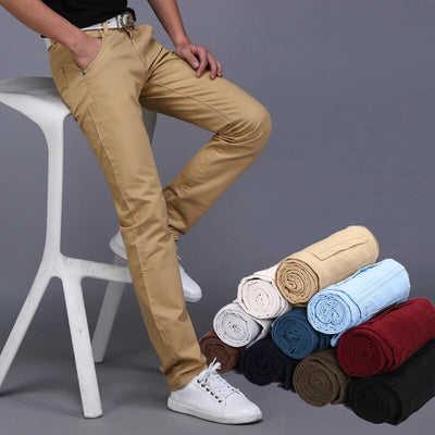 Classic Men's Spring-Summer Stretch Jeans in 9 Colors