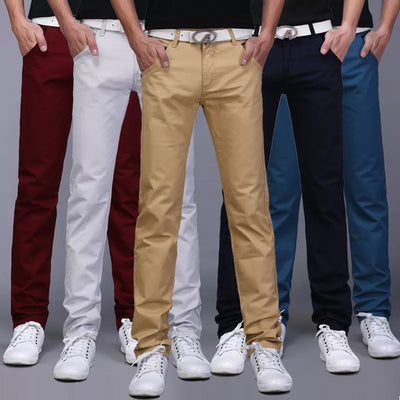 Classic Men's Spring-Summer Stretch Jeans in 9 Colors