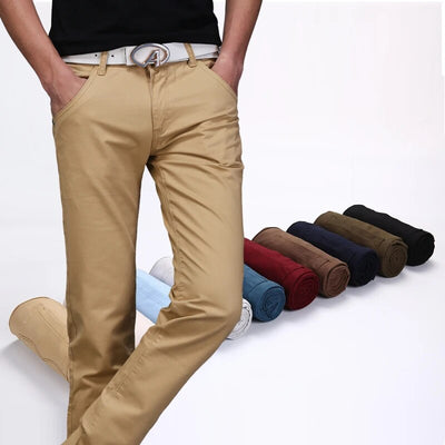 Classic Men's Spring-Summer Stretch Jeans in 9 Colors