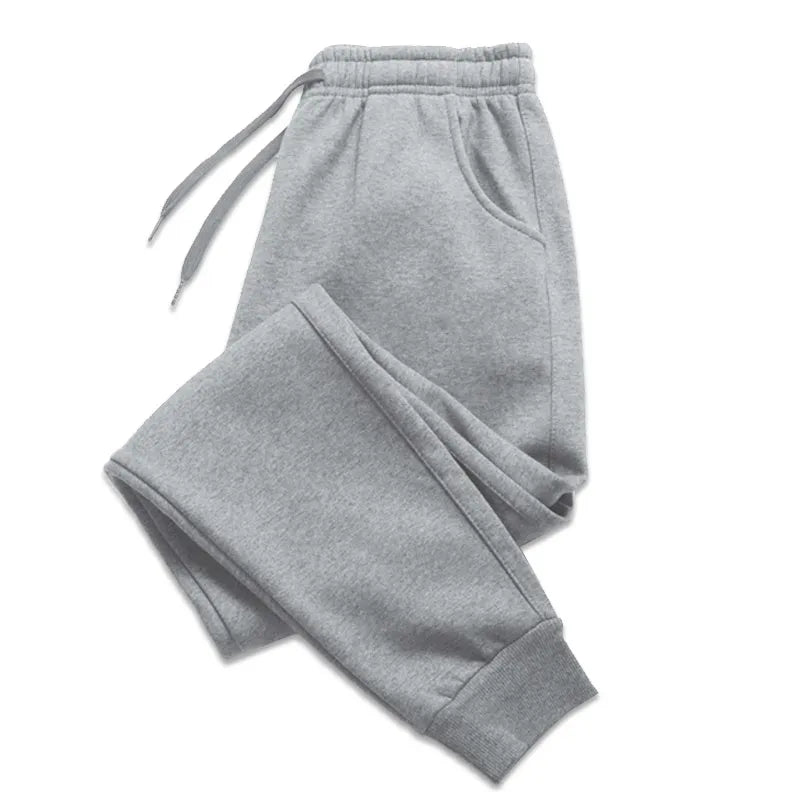 Autumn/Winter Fleece Jogging Pants: Unisex Comfort