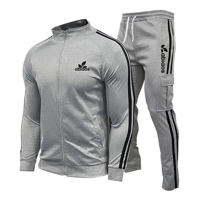 2023 Men's Fashion Zip-Up Jacket and Sweatpants Set