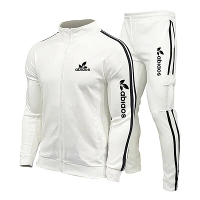 2023 Men's Fashion Zip-Up Jacket and Sweatpants Set