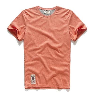 Classic Solid Cotton T-Shirt: High-Quality Casual Top