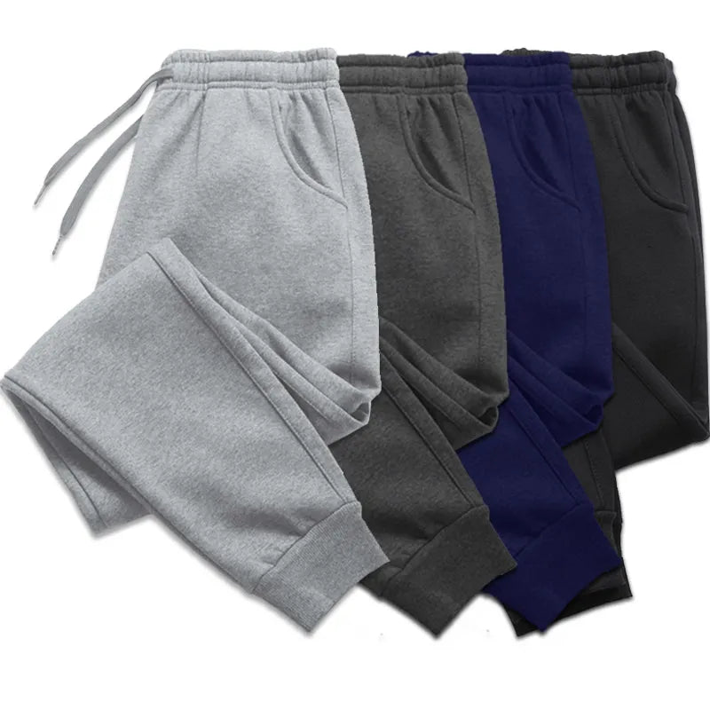 Autumn/Winter Fleece Jogging Pants: Unisex Comfort