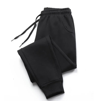 Autumn/Winter Fleece Jogging Pants: Unisex Comfort