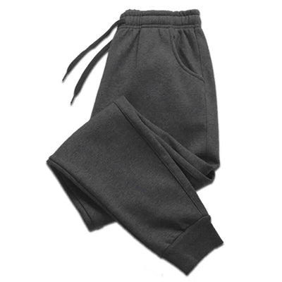 Autumn/Winter Fleece Jogging Pants: Unisex Comfort