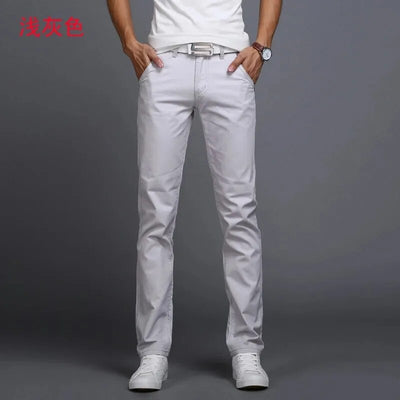 Classic Men's Spring-Summer Stretch Jeans in 9 Colors