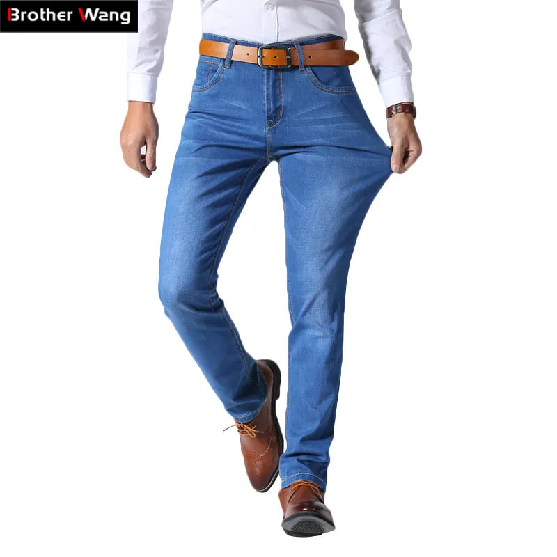 Brother Wang Classic Business Casual Men's Jeans