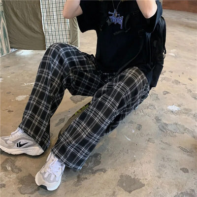 Plaid Pants: Casual Harajuku Style (S-3XL)