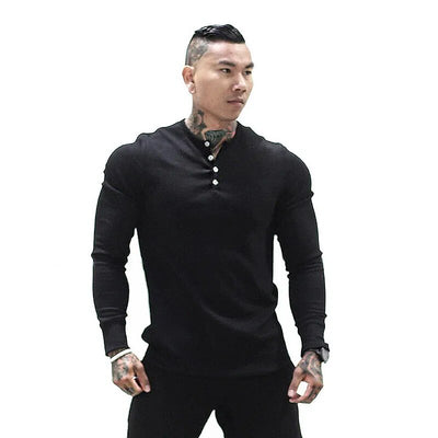 2023 High-Quality Long Sleeve Men's Polo T-shirt