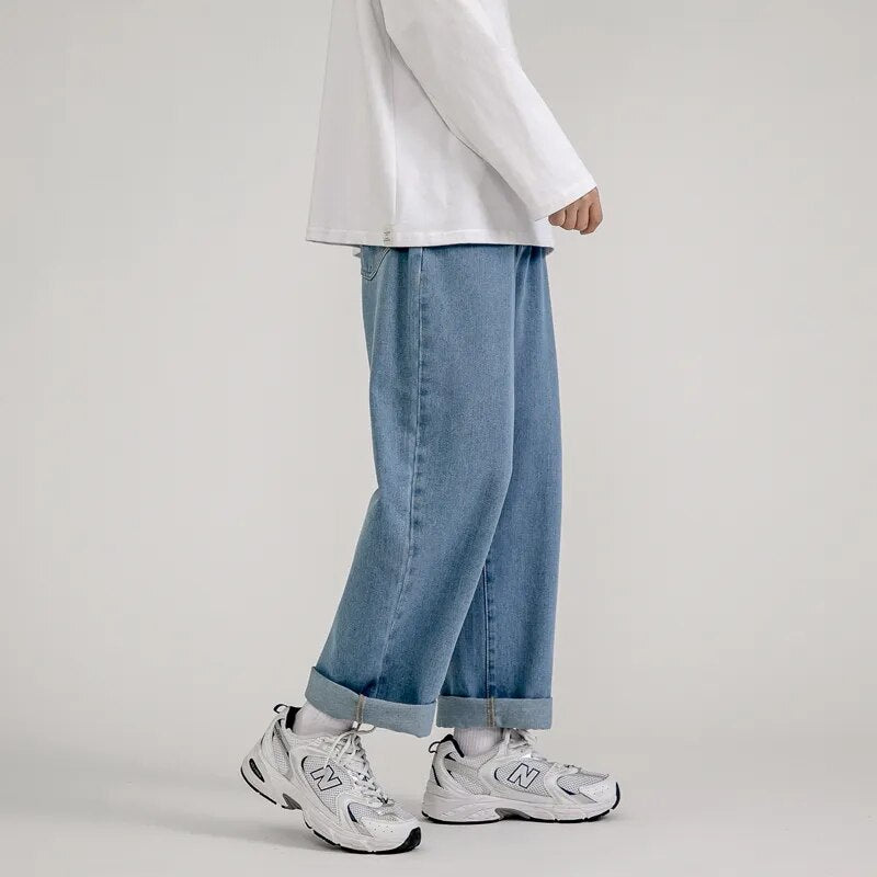 Korean Baggy Jeans Classic All-Match Denim