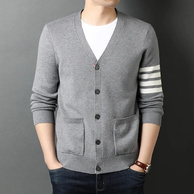 New Autumn/Winter Knitted Cardigan: Korean Casual Style (M-3XL