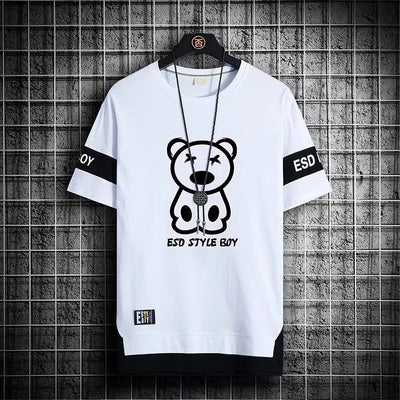 "2023 Men's Korean Streetwear T-shirt"