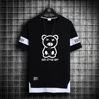 "2023 Men's Korean Streetwear T-shirt"