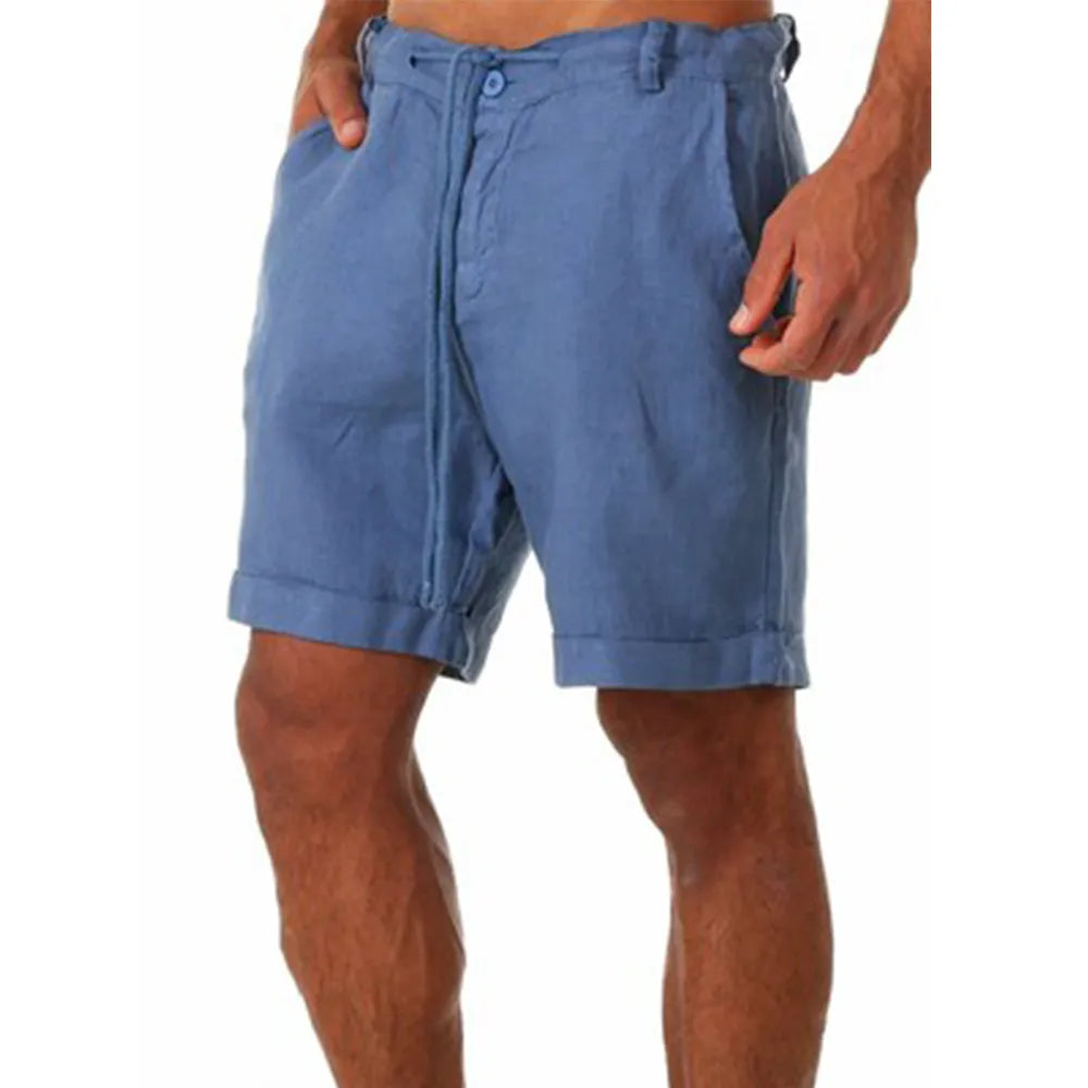 KB 2023 Summer Linen Shorts Breathable Comfort