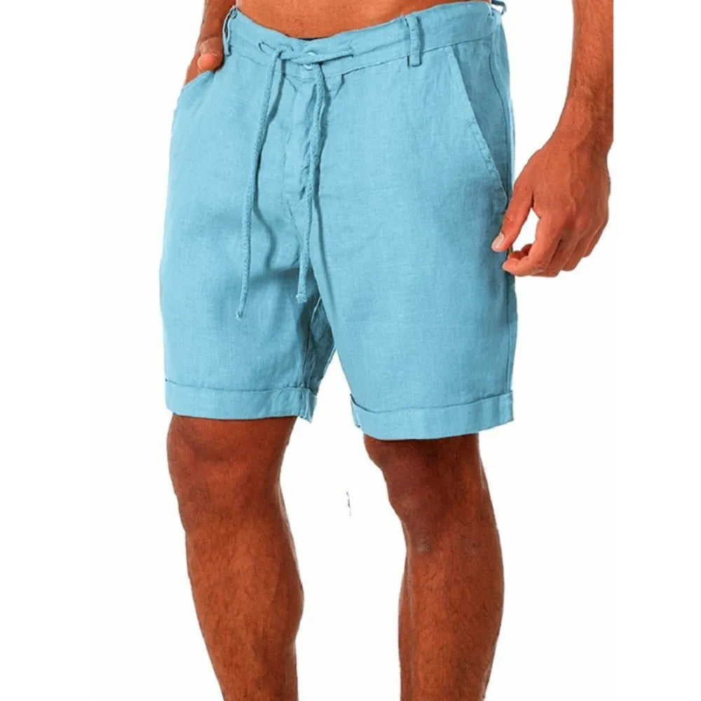 KB 2023 Summer Linen Shorts Breathable Comfort