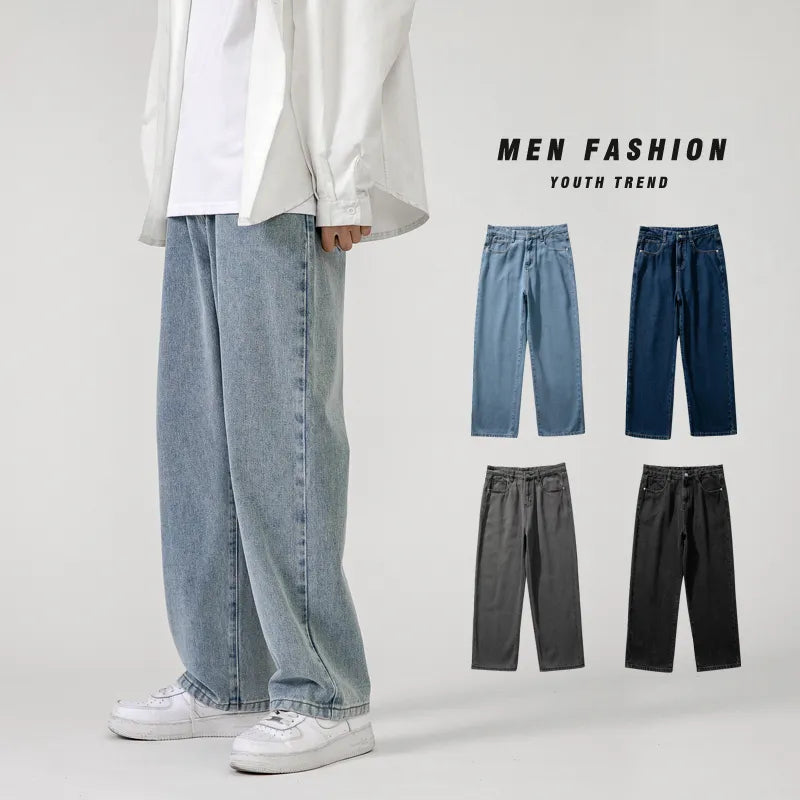 Korean Baggy Jeans Classic All-Match Denim