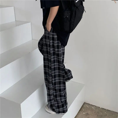 Plaid Pants: Casual Harajuku Style (S-3XL)