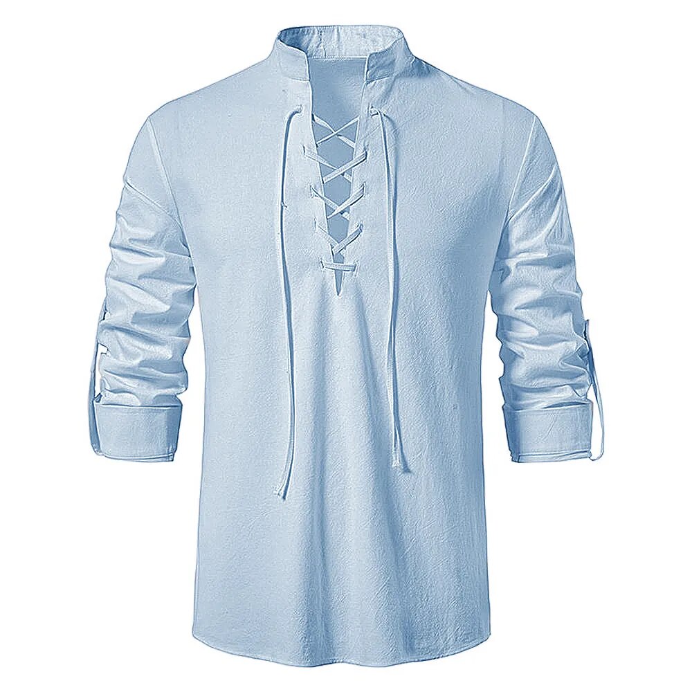 2023 Men's Cotton Linen Long Sleeve Shirt