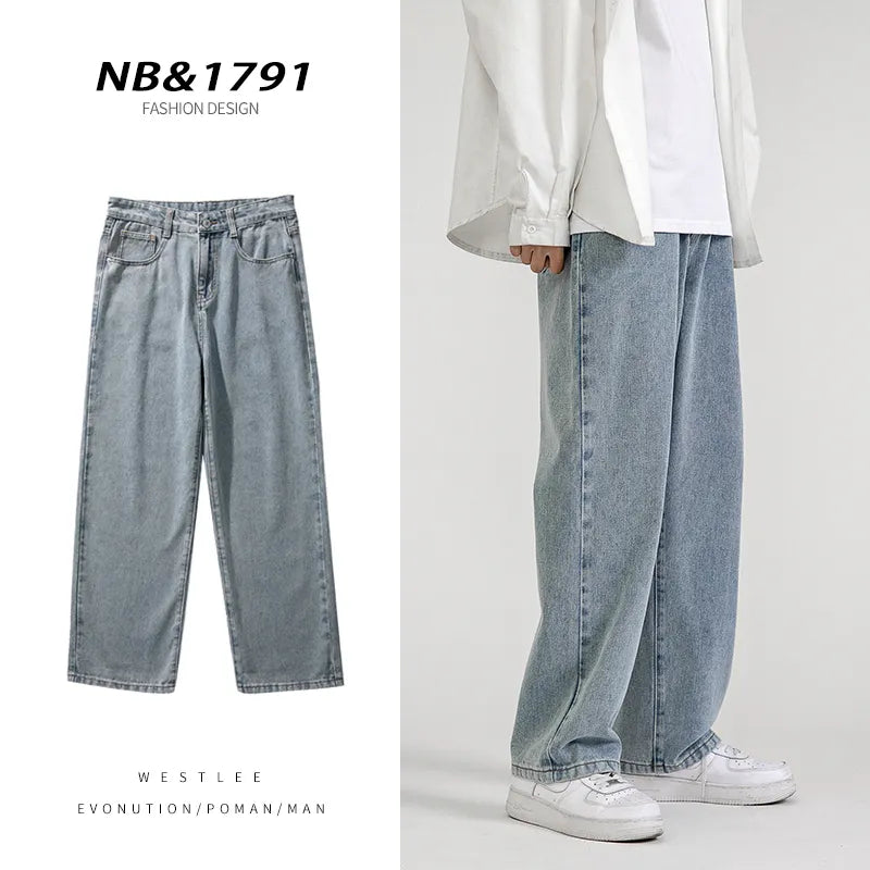 Korean Baggy Jeans Classic All-Match Denim