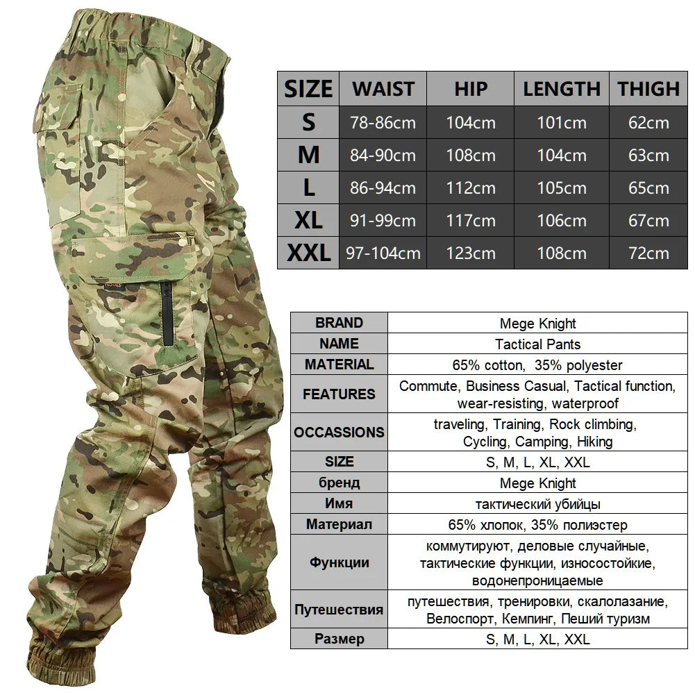 Mege Camo Cargo Joggers: Tactical Streetwear