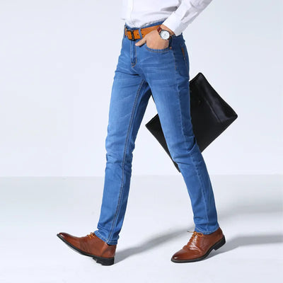 Brother Wang Classic Business Casual Men's Jeans