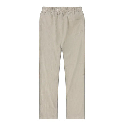 Autumn Linen Trousers: Breathable Fitness Streetwear