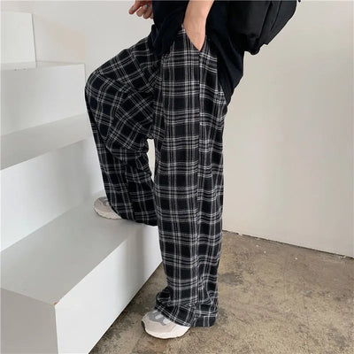 Plaid Pants: Casual Harajuku Style (S-3XL)