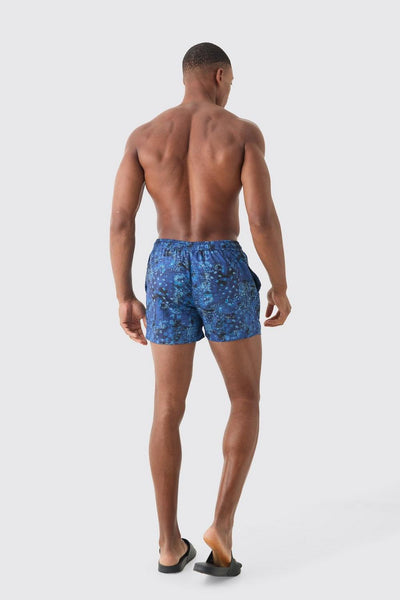 SHORT LENGTH BANDANA WASHED SWIM SHORT