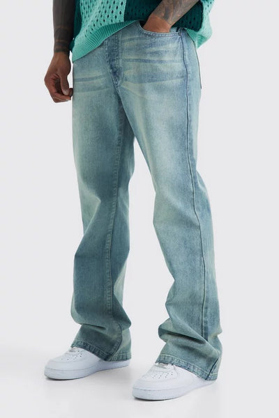 RELAXED RIGID FLARE JEAN